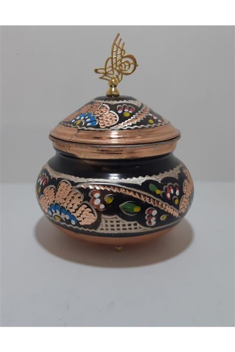 Burcu Bakır Bakır Dünya Siyah El Işi Şekerlik