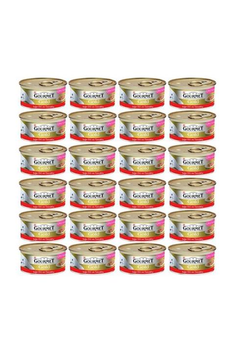Gourmet Gold Sığıretli Tavuklu Kedi Konservesi 85 Gr x 24 Adet