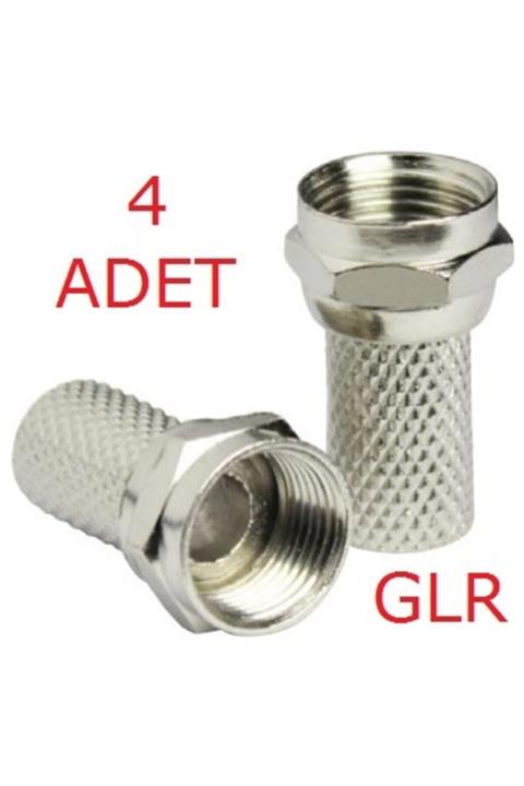 CABLEMASTER F Konnektör Uydu Anten Kablosu Jakı 4 Adet