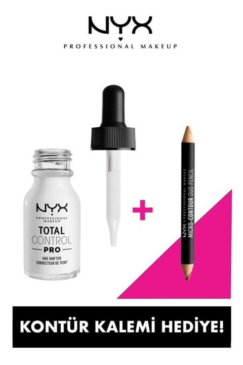 NYX Professional Makeup Total Control Pro Renk Değiştirici - Light & Micro Contour Duo Pencil Deep