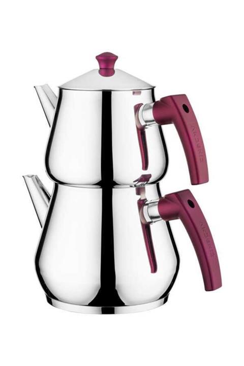 Akdeniz Dolphin Bakalit Kulplu Aile Boy Çaydanlık