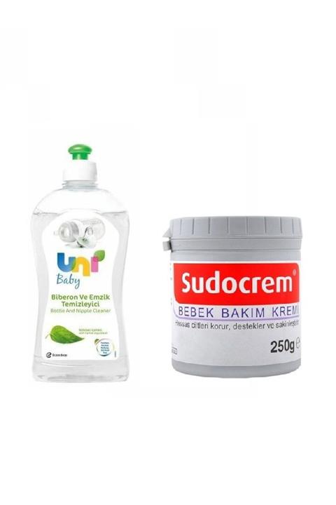 Uni Baby Bitkisel Içerikli Biberon Ve Emzik Temizleyici 500 Ml+bebek Bakım Kremi 250 Gr