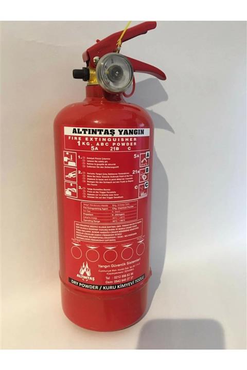 Altıntaş Güvenlik Sistemleri Araç Yangın Söndürme Tüpü 1 Kg Son Kullanım 2025
