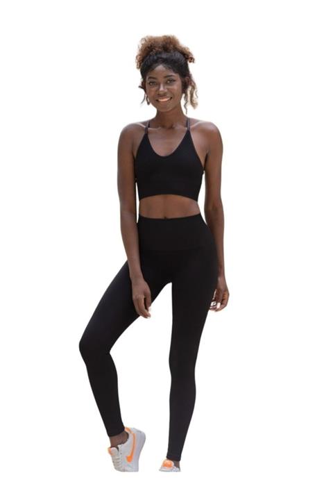 Nidasstore Kadın Seamless Spor Sütyeni Siyah 214