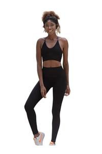 Nidasstore Kadın Seamless Spor Sütyeni Siyah 214