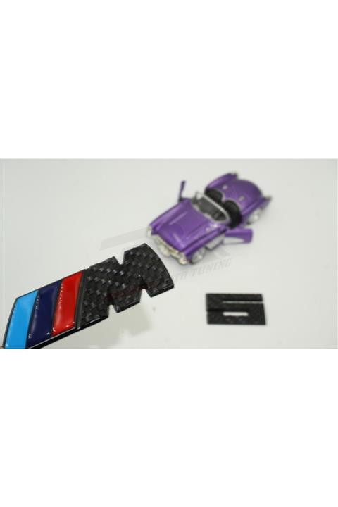 BMW M5 Siyah Karbon Fiber Bagaj 3m 3d Metal Logo