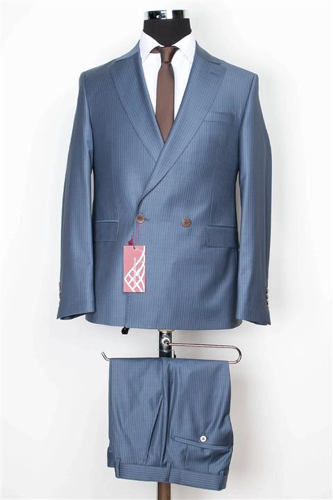 Modaviki Erkek Mavi Takım Elbise