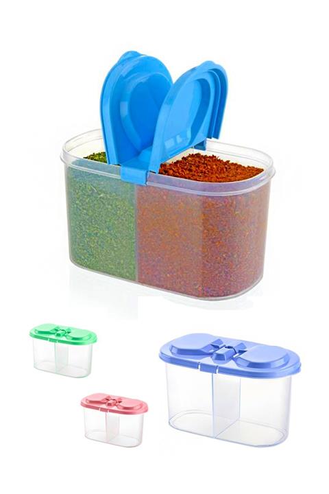 Helen's Home 2 Bölmeli Erzak Saklama Kabı 1200 Ml