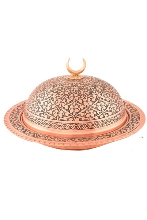 nusnus Bakır Sahan Rose Gold Orta Boy Papatya Desenli