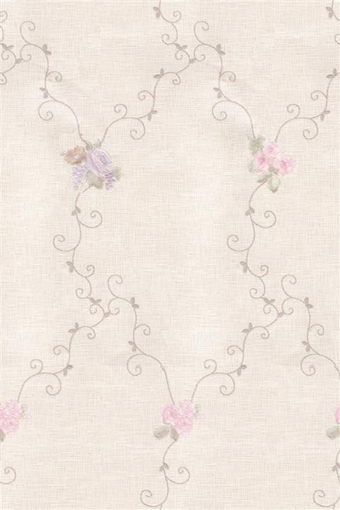 Decomanya Decowall Armani Beyaz Çiçekli Duvar Kağıdı 3006-02