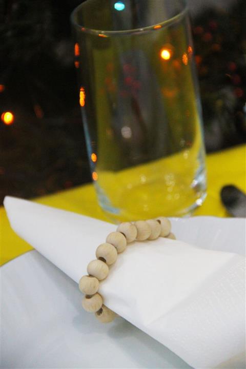 Vily Home Collection 6'lı Ahşap Peçete Halkası