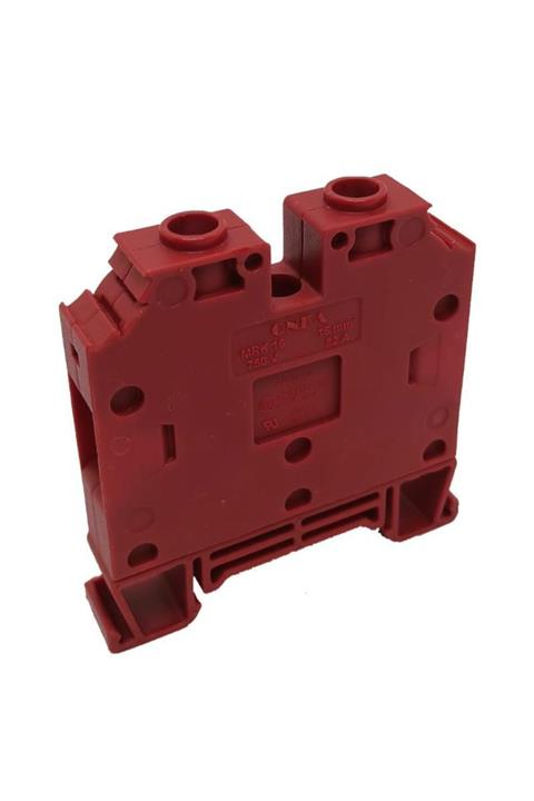onka 1047 Kırmızı Mrk 10mm² Vida Bağlantılı Ray Kemens (3 Adet)