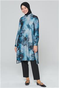 Armine Desenli Tunik 20ka4315 Indigo