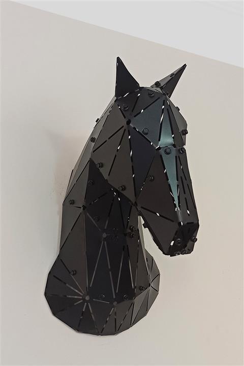 Desigon At Horse 3 Boyutlu Dekoratif Metal Heykel