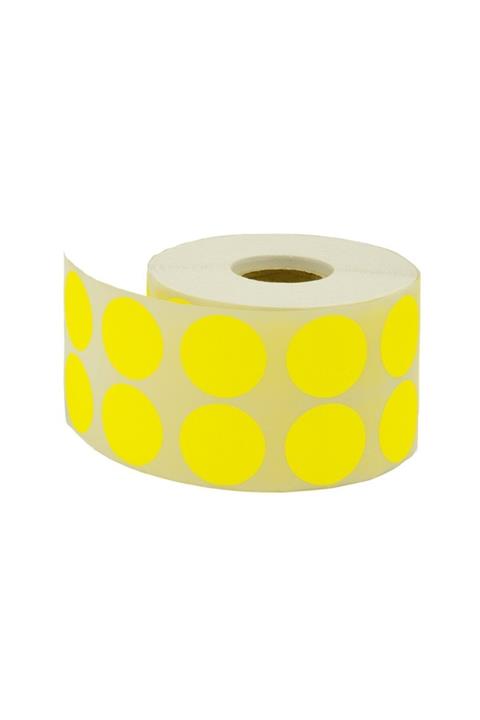 Tanex Taneks 20mm Sarı Nokta Etiket 2500'lü