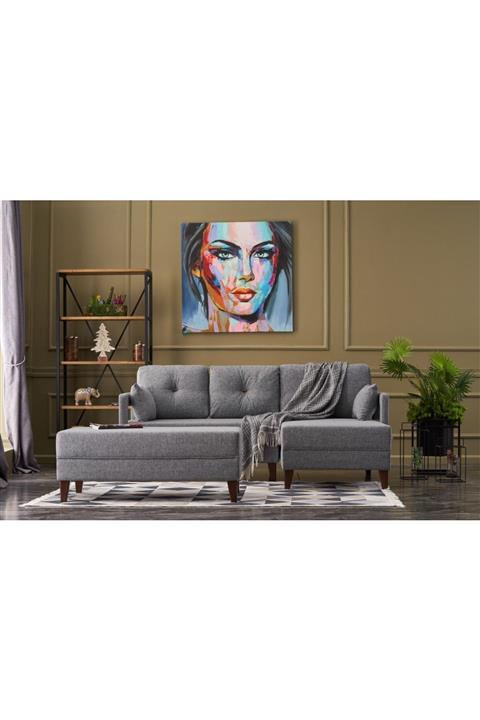 Evdebiz Comfort  yaşam  serisi mini köşe puf lugri sağ