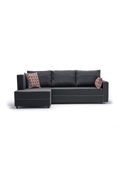 Evdebiz Yataklı Sandıklı Sol Köşe Antrasit