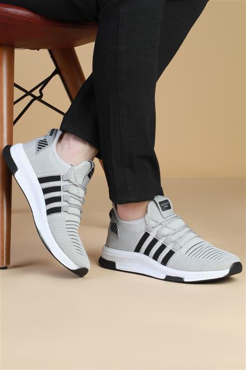 sneakers Park Unisex Gri Beyaz Rahat Spor Ayakkabı