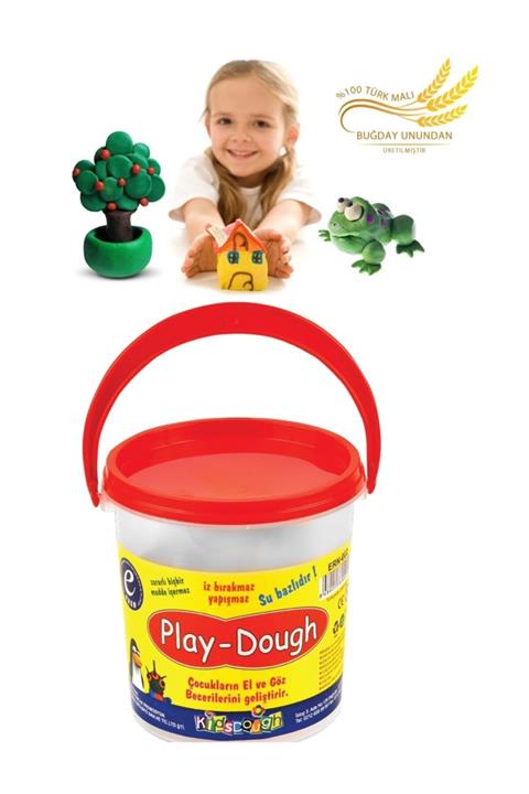 KARNAVAL SHOP 6 Renkli Buğday Unu Oyun Hamuru Kova - Play Dough