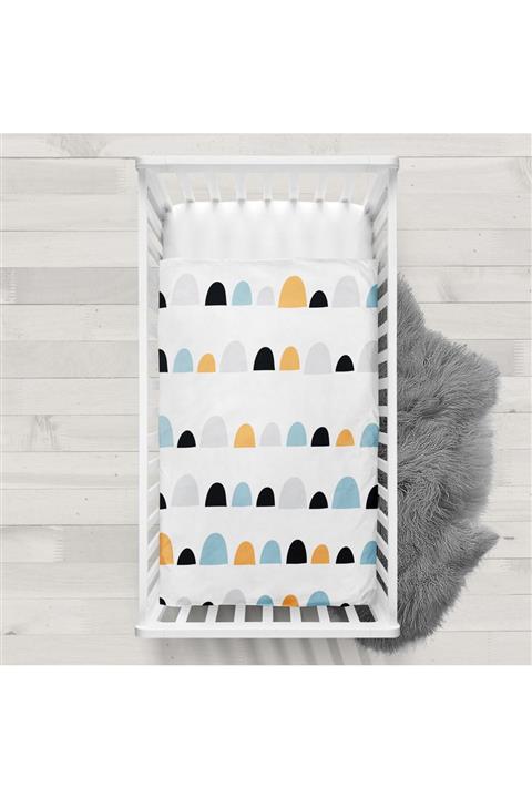 decoars Beyaz Çocuk Dekoratif Yatak Örtüsü 078