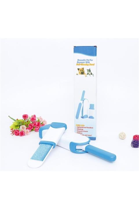 Zebaroom Tüy Toz Temizleyici Fırça Seti 2li Mavi Kutulu