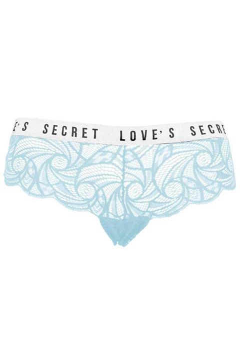 Papatya Dantelli Tanga 3995 Mavi Standart