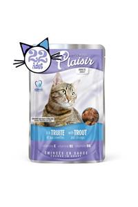 Plaisir Pouch Alabalıklı&karidesli 100gr Kedi Maması 22adet