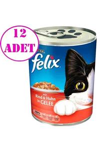 FELIX Purina Felix Sığır Etli Kedi Konservesi 400 Gr 12 ad