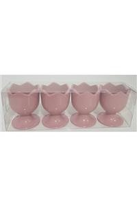 HibanaHome 4lu Ayaklı Yumurtalık Cap 5cm Yuk 6cm Pembe