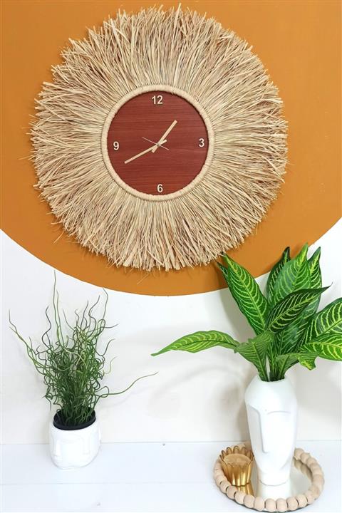 Bubihome Bohem Saçaklı Duvar Saati 60 Cm