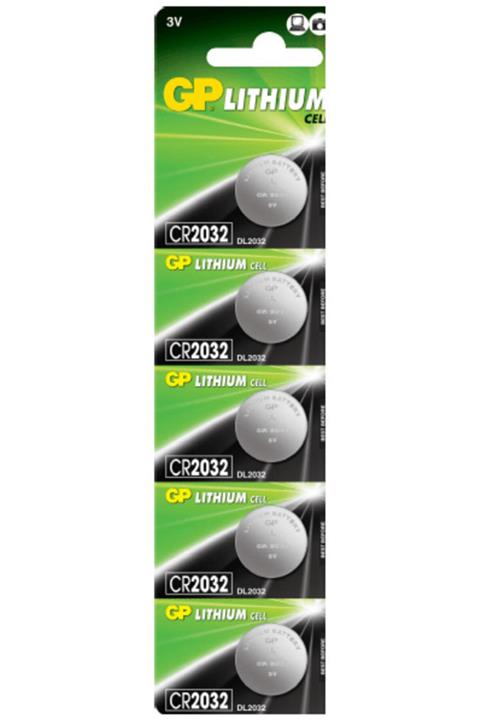 ATAELEKTRONİK 1 Kart 5 Adet Gp Gepe Cipi Gp 2032 Cr 2032 3v Lityum Para Pili Saat Pili Düğme Pil