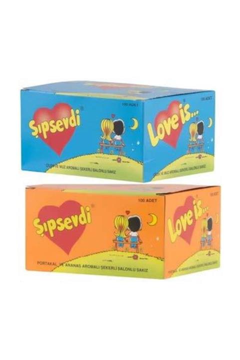 KENT Şıpsevdi Sakız 2 Ki Kutu ( Mavi + Turuncu Kutu)