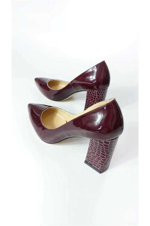 SeSi Kadın Bordo Hakiki Deri Ayakkabı