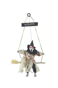 LAUREL DREAM Halloween Sensörlü Sesli Işıklı Welcome Iskelet Beyaz