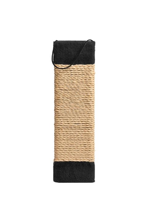 Evcils Taşınabilir Seyahat Kedi Tırmalaması 35 Cm Peluş Siyah