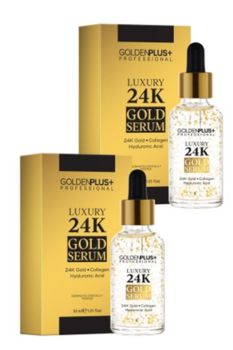 GoldenPlus 24k Altın Parçacıklı Gold Beauty Serum 30ml - 2 Adet