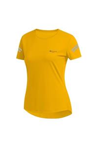 POSEIDONSTORM Kadın Sarı Günlük Sporcu T-Shirt S-3xl Koldan İki Flexo Baskı M1