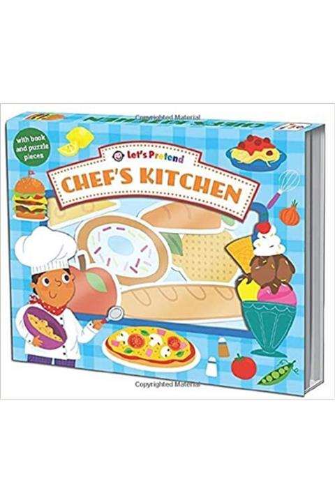 Priddy Books Let's Pretend Chef's Kitchen Hardcover