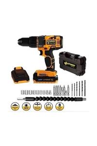 Sturdy Power Tools Sturdy 36v5ah Sanzumanlı Setlı Darbeli Lıon Matkap 23 Parca Setli