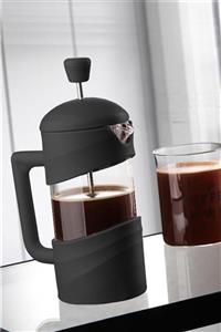 EzJet Plastik Kulplu Siyah-cam French Press 350ml