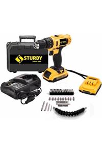 Sturdy Power Tools Sturdy Yeshills Sturdy Darbeli 24v 5ah Lion Çift Akülü Setli Kızaklı Matkap