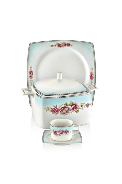 Schafer Kare Bone Yemek Takımı85 Parçabeyaz