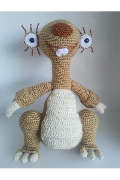 OYUNCAKPARK Buz Devri Sid Amigurumi Organik Oyuncak