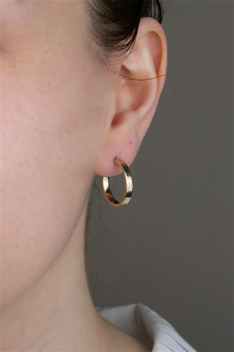 Milades Kadın Altın Halka Küpe