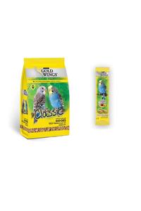 Pet Base Gold Wings Muhabbet Yemi 400 gr Ve 2'li Ballı Muhabbet Krakeri