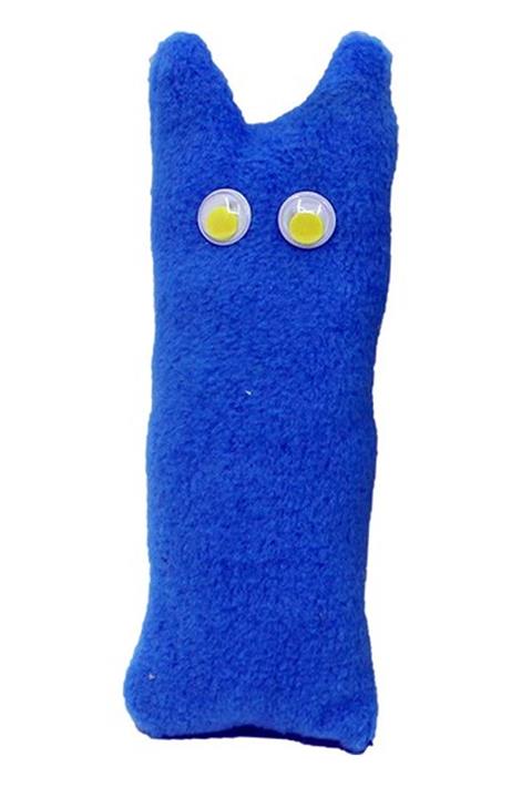 Moserini Oynar Gözlü Ve Çıngıraklı Polar Kumaşlı Kedi Oyun Yastığı