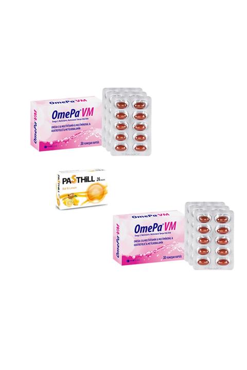 Omepa Vm 30 Kapsül X2 Adet + Pasthill 1 Adet