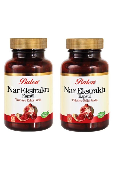 Balen 2 Adet Nar Ekstraktı 375 mg 60 Kapsül