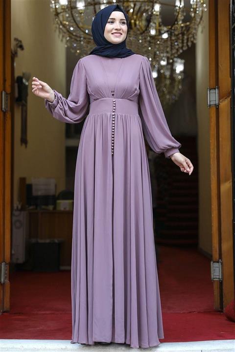 Amine Hüma Tesettür Abiye Gül Kurusu