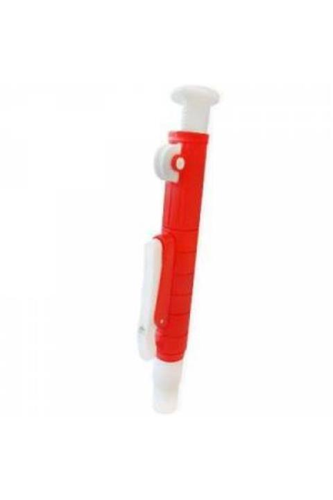 ERLAB Pipet Pompası 25 ml (Pİ PUMP) Makaralı Kırmızı